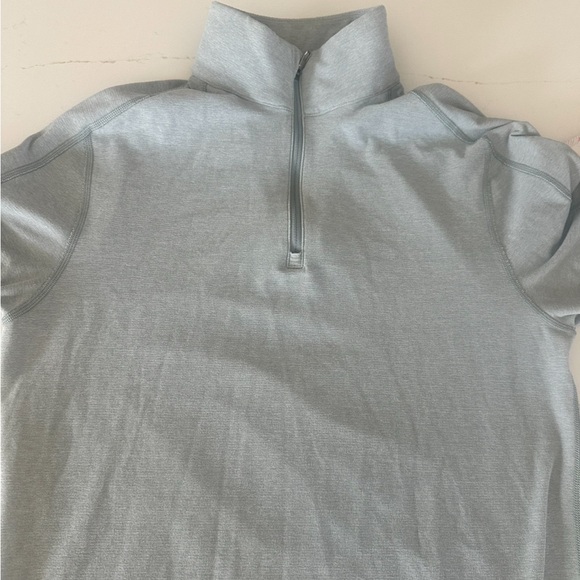 Lululemon Surge Warm 1/4 Quarter Zip Pullover Silver Heathered Mercury Small - Picture 5 of 9